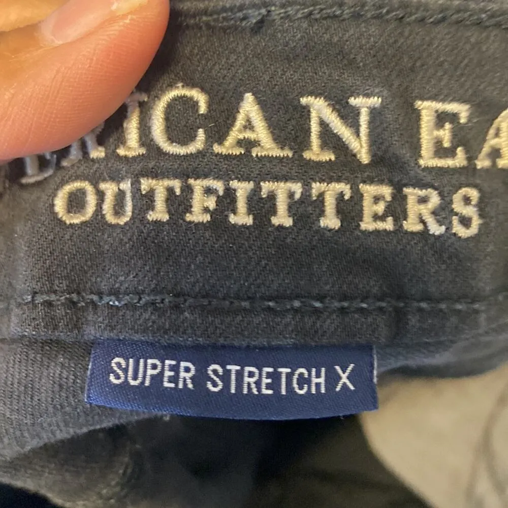 American Eagle black super stretch X jegging minimalist neutral wardrobe basic - Image 8