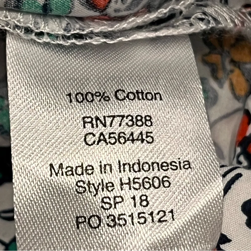 J Crew 3" Tie Waist Cotton Poplin Shorts in Dainty Floral size 8 - Image 10