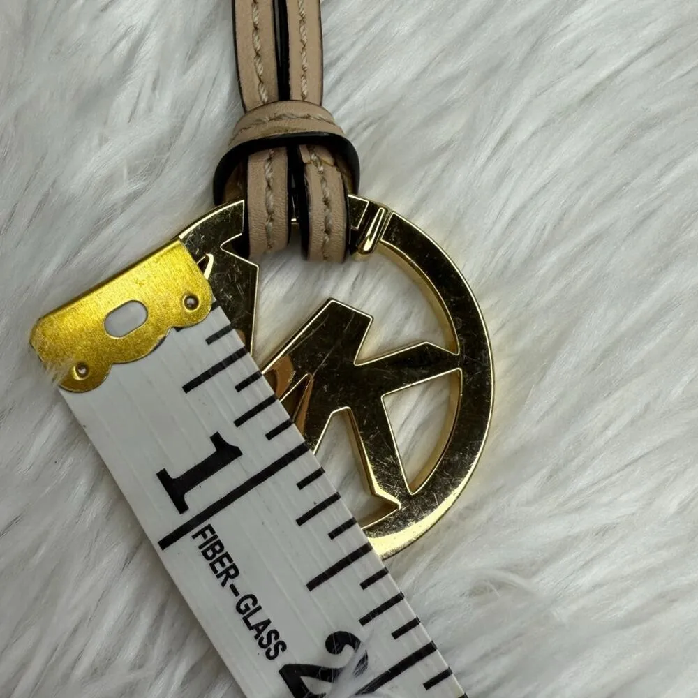 Michael Kors Tan Gold Bag Charm - Image 4