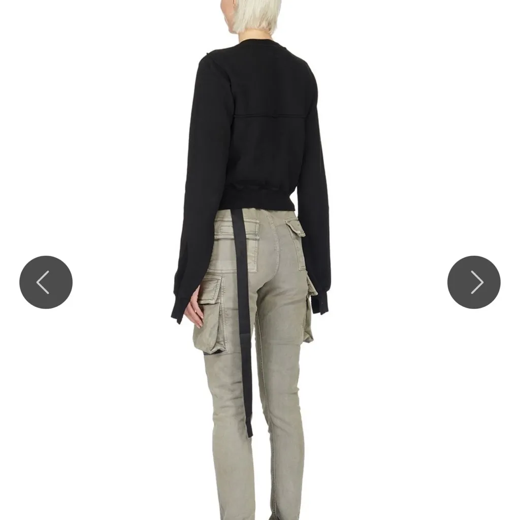 Subhuman Rick Owen’s DRKSHDW reversible sweatshirt. Black Size L - Image 2