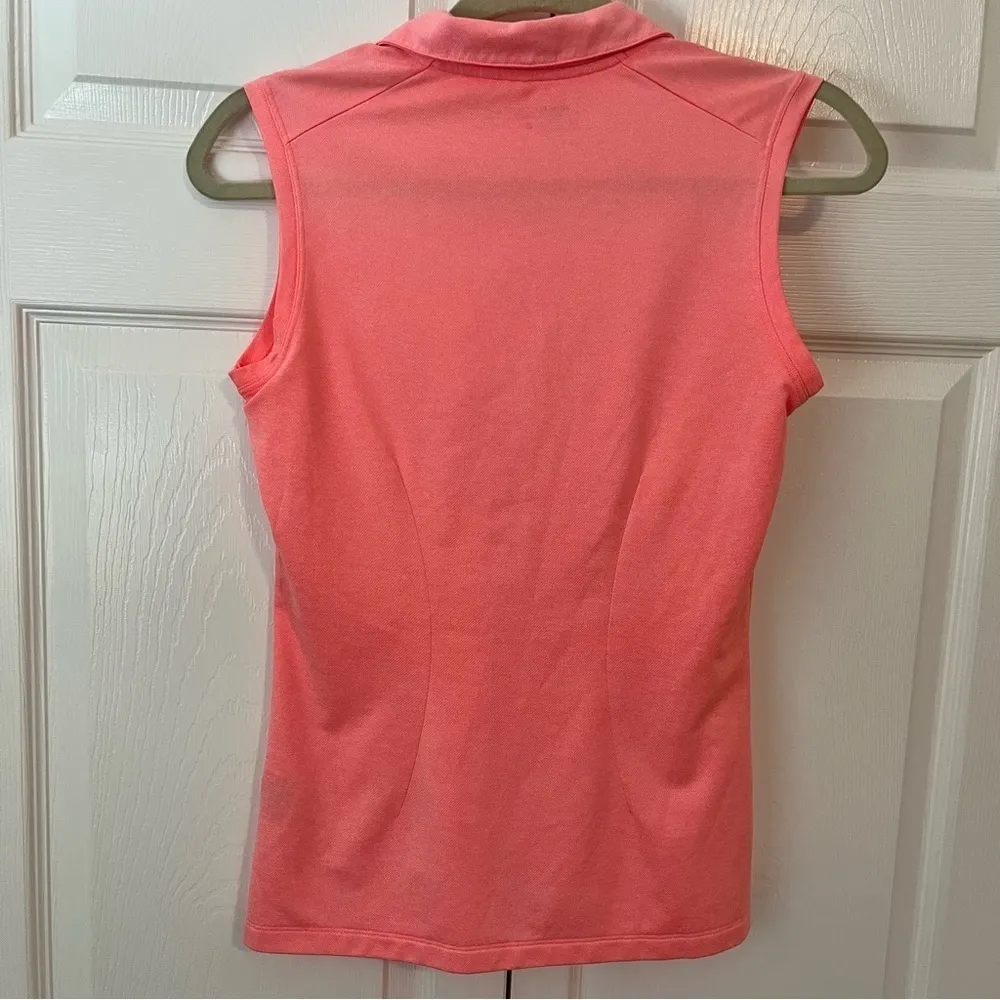 Hot Pink Nike Women's Dry Sleeveless Golf Polo Size S - Image 4