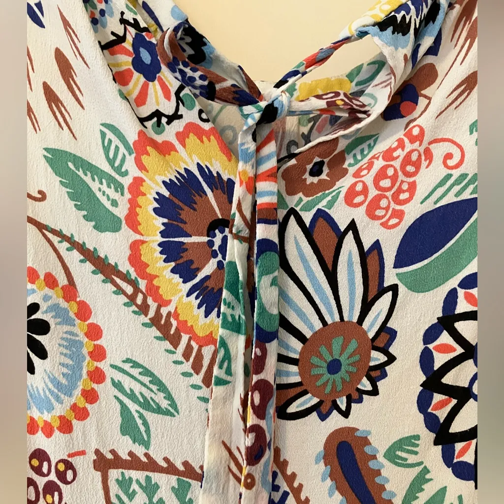 Boden Folklore Floral Sleeveless Blouse 8 - Image 4