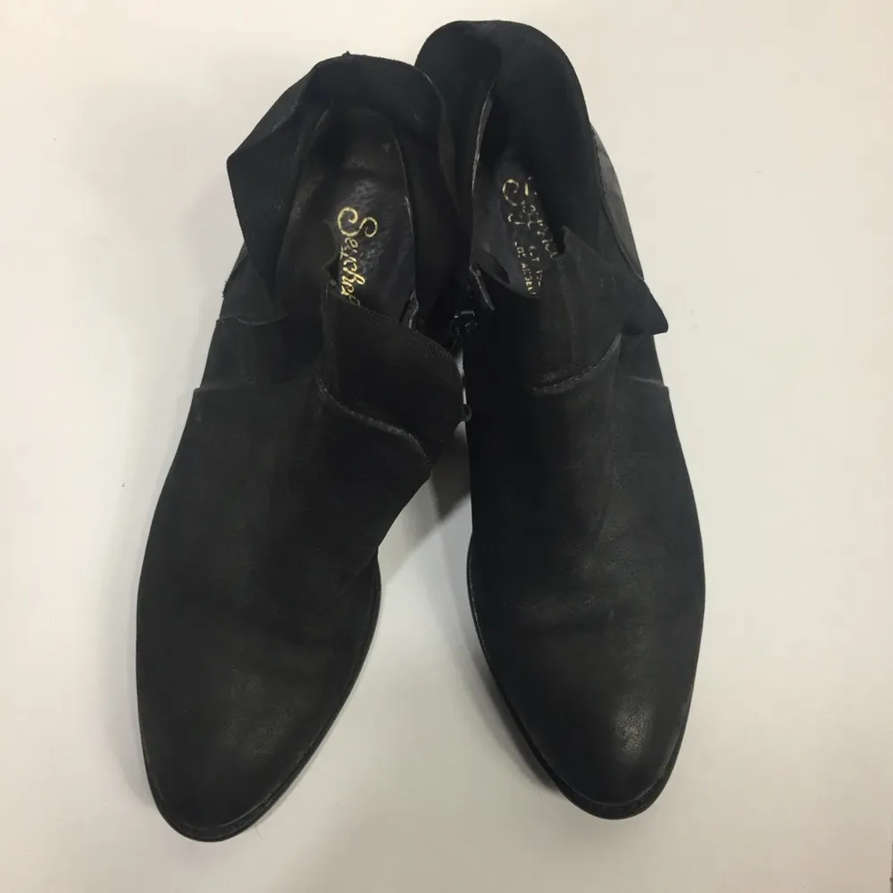 Seychelles Leather Booties Ankle Boots Black 7 - Image 10