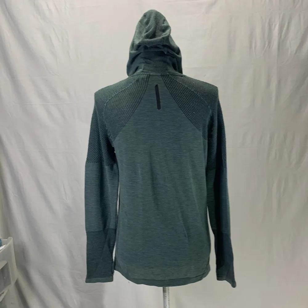 Adidas Running PrimeKnit Ivy Green Wool Blend Hooded Long Sleeve Tee Siz… - Image 10