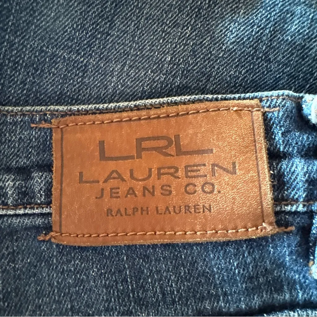 Lauren Ralph Lauren Women Size 12 Medium Wash Classic Straight Leg Denim Jeans - Image 6
