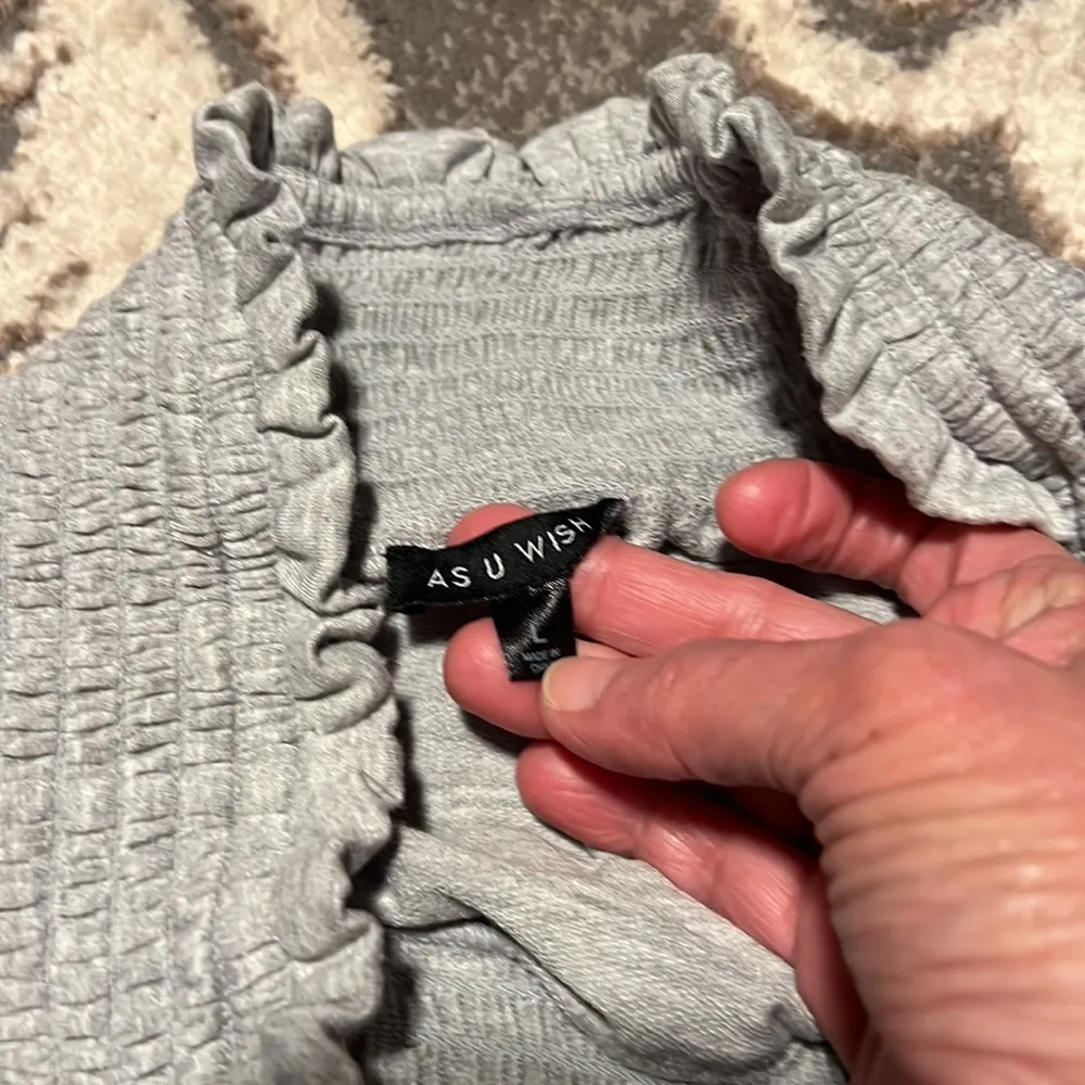 As u wish gray knit skirt. Like new. - Image 3