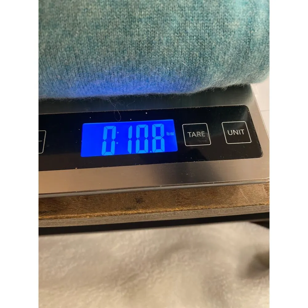 Adrienne Vittadini Long Sleeve 100% 2-PLY Cashmere Sweater Green Women's Small - Image 9