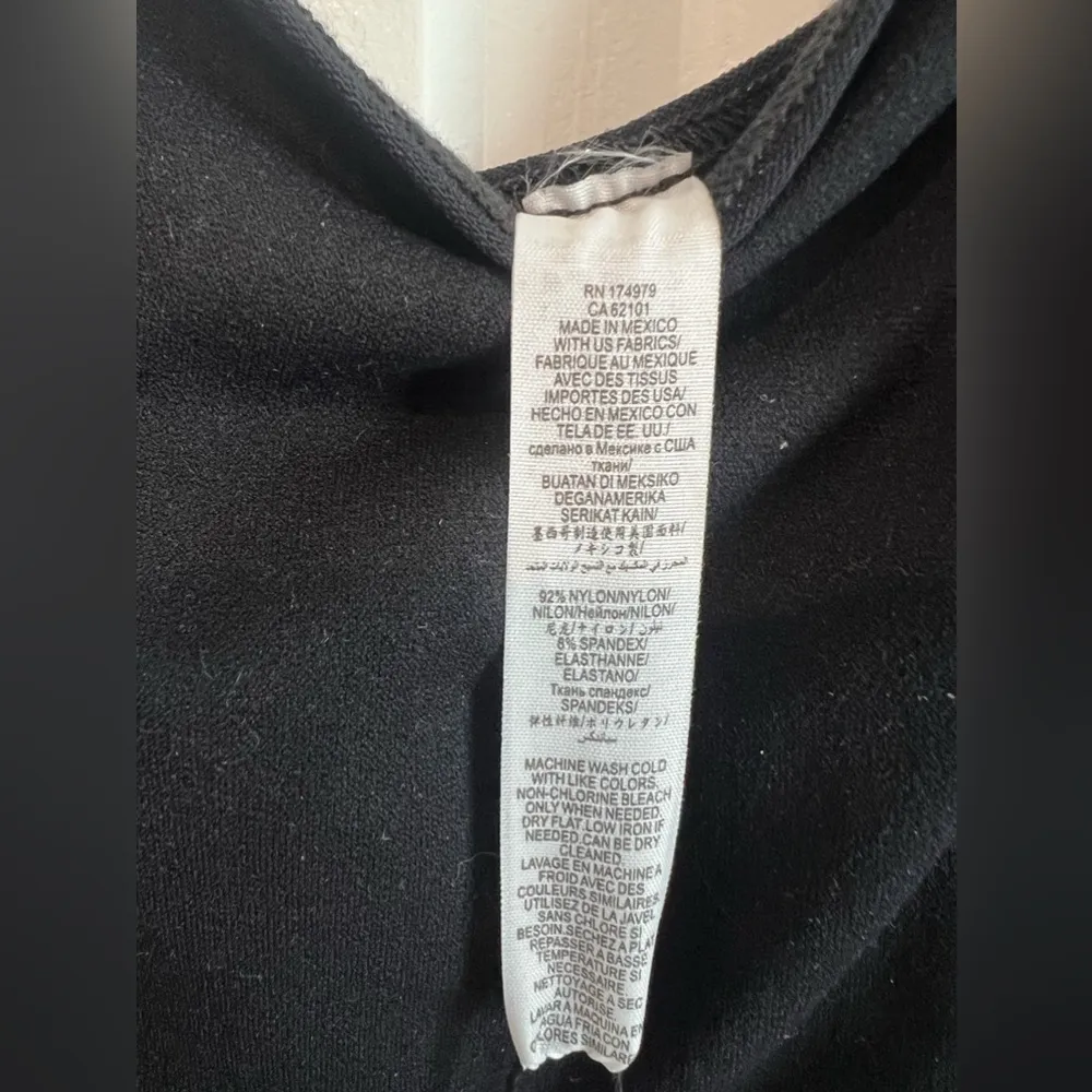 New BCBGMaxAzria Black Stretchy Slip Dress - Image 3