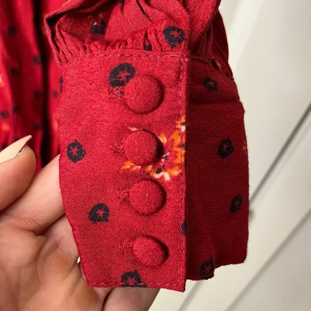 Free People Two Faces Printed Mini Dress Size S - Image 6