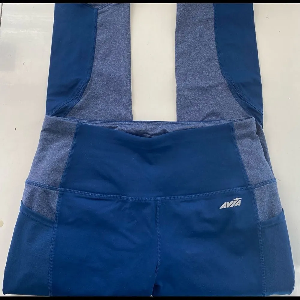 Avia Blue Two Tone Ankle Leggings Size Medium - Image 2