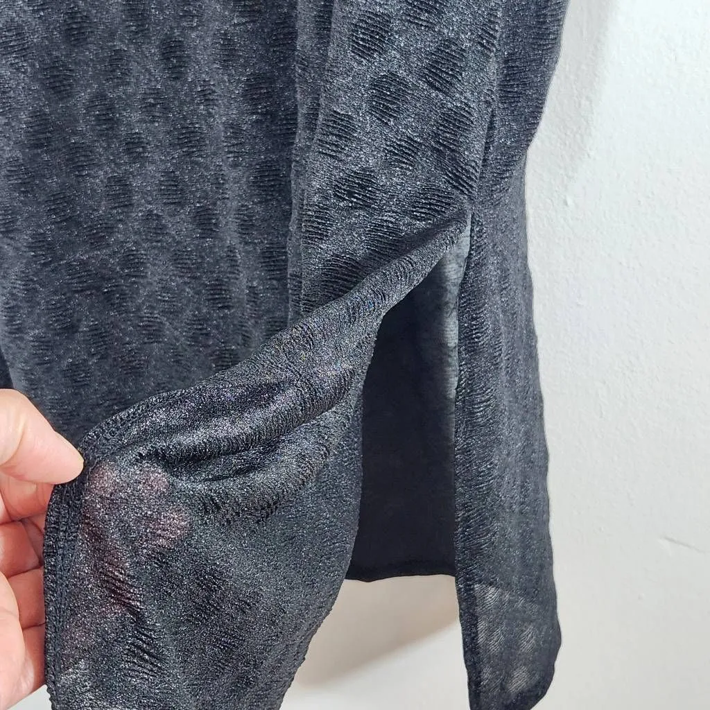 Lush Black Dolman Sleeve Midi Dress Size 2X Plus Size Black Party Dress - Image 4