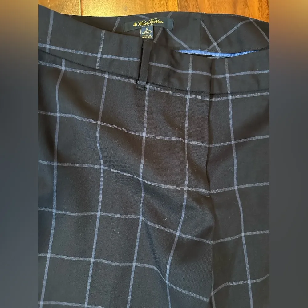 Brooks Brothers Plaid Lucia Fit Trousers - Image 5