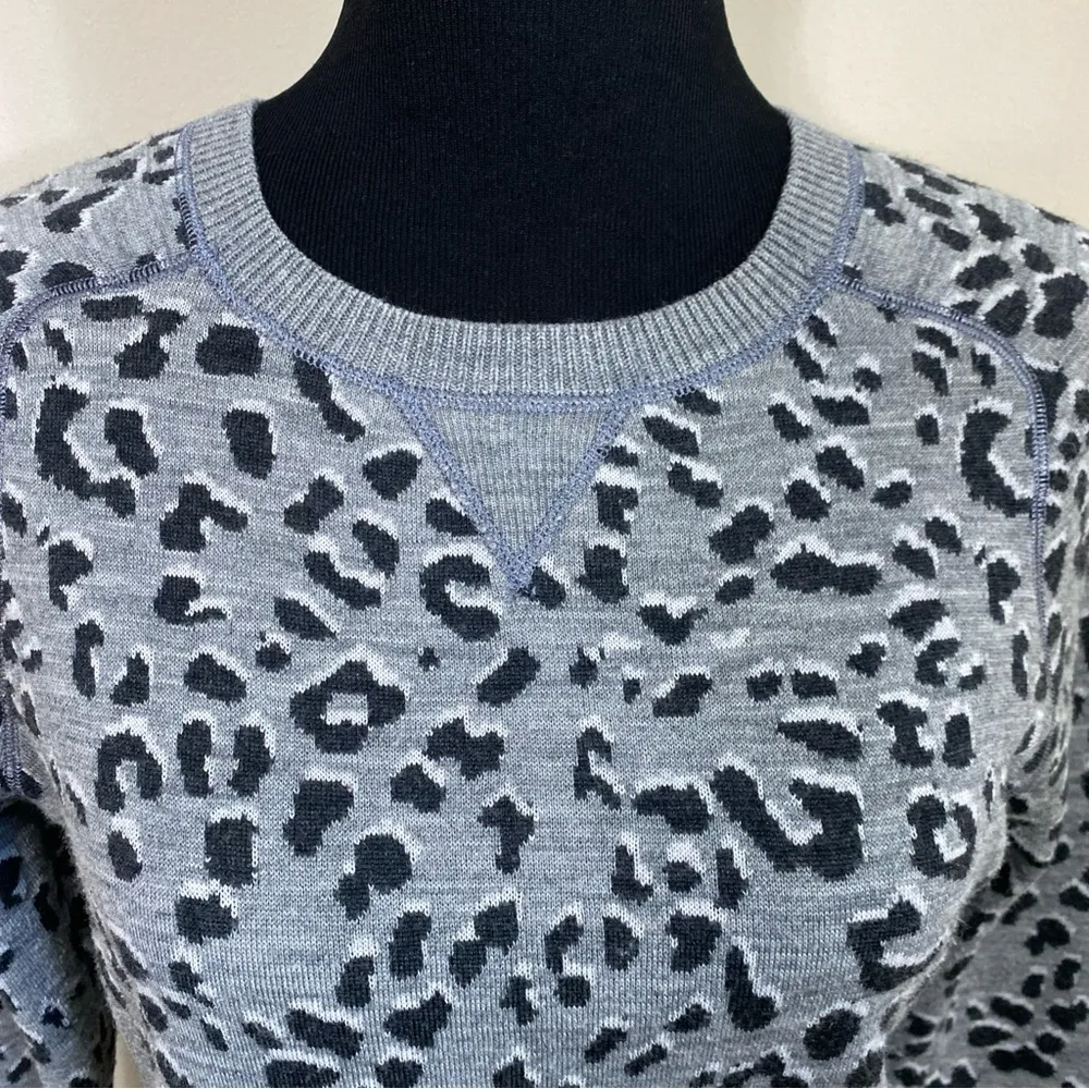Loft animal print tunic sweater - Image 2