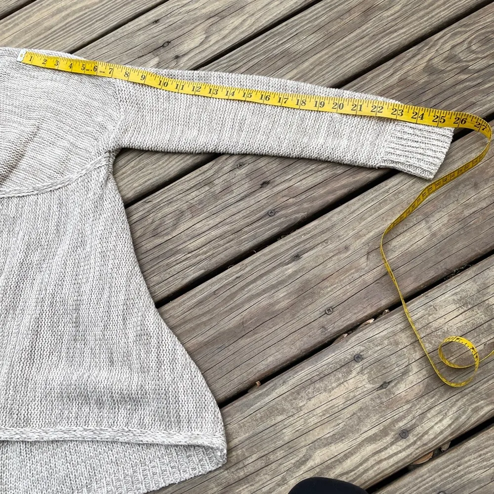 White Closet Cozy Crisscross Cotton Sweater Designed In Australia Size Med. Tan - Image 11