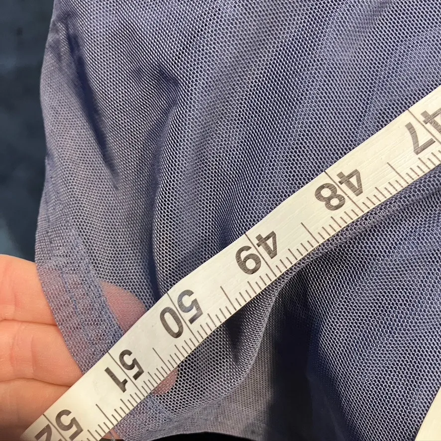 Vintage Tyler Boe Maxi Sheath Dress Womens M Blue‎ Floral Mesh Spring Summer Blue Size M - Image 14