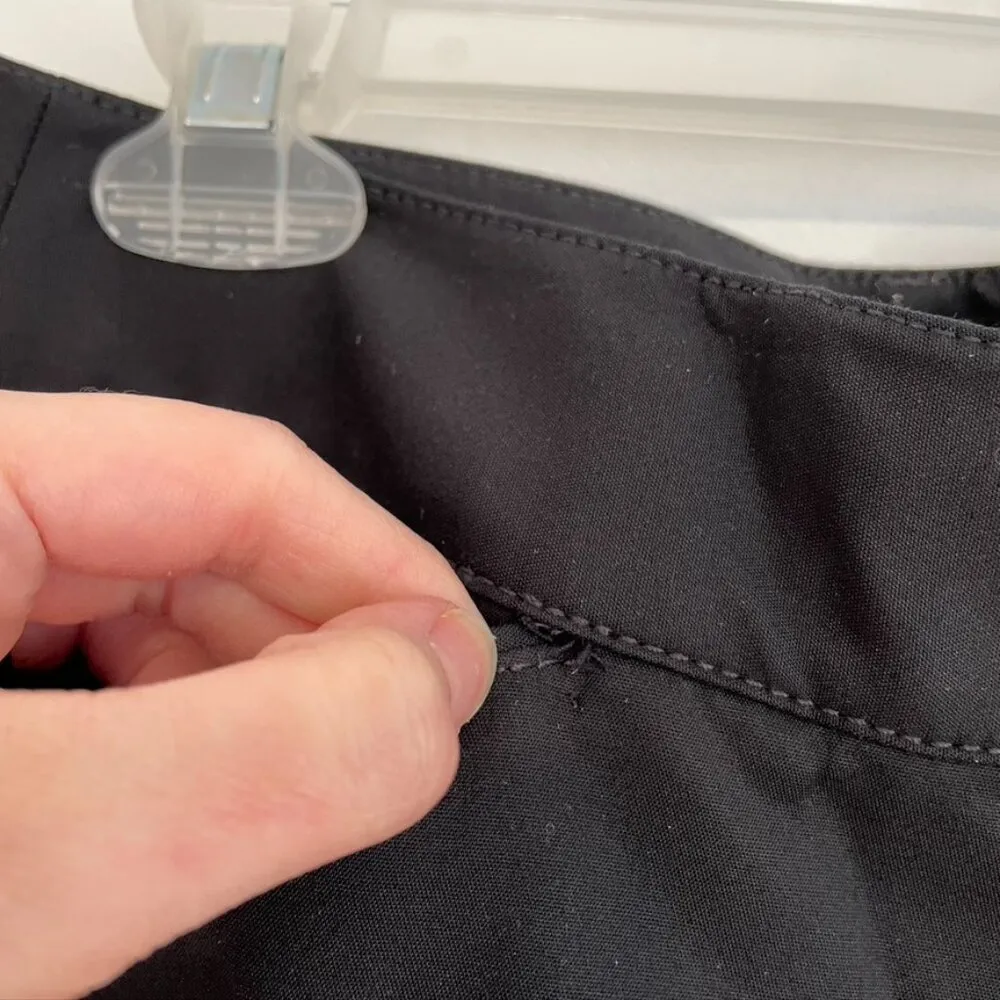 WHITE HOUSE BLACK MARKET WHBM Slim Ankle Pants Solid Black Cropped Dress Pants 4 - Image 9