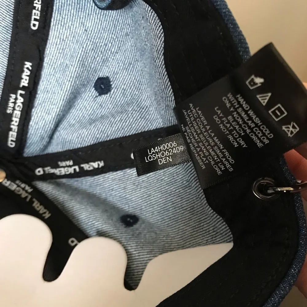 Denim Baseball Cap With Logo Keychain, NWT - Image 12