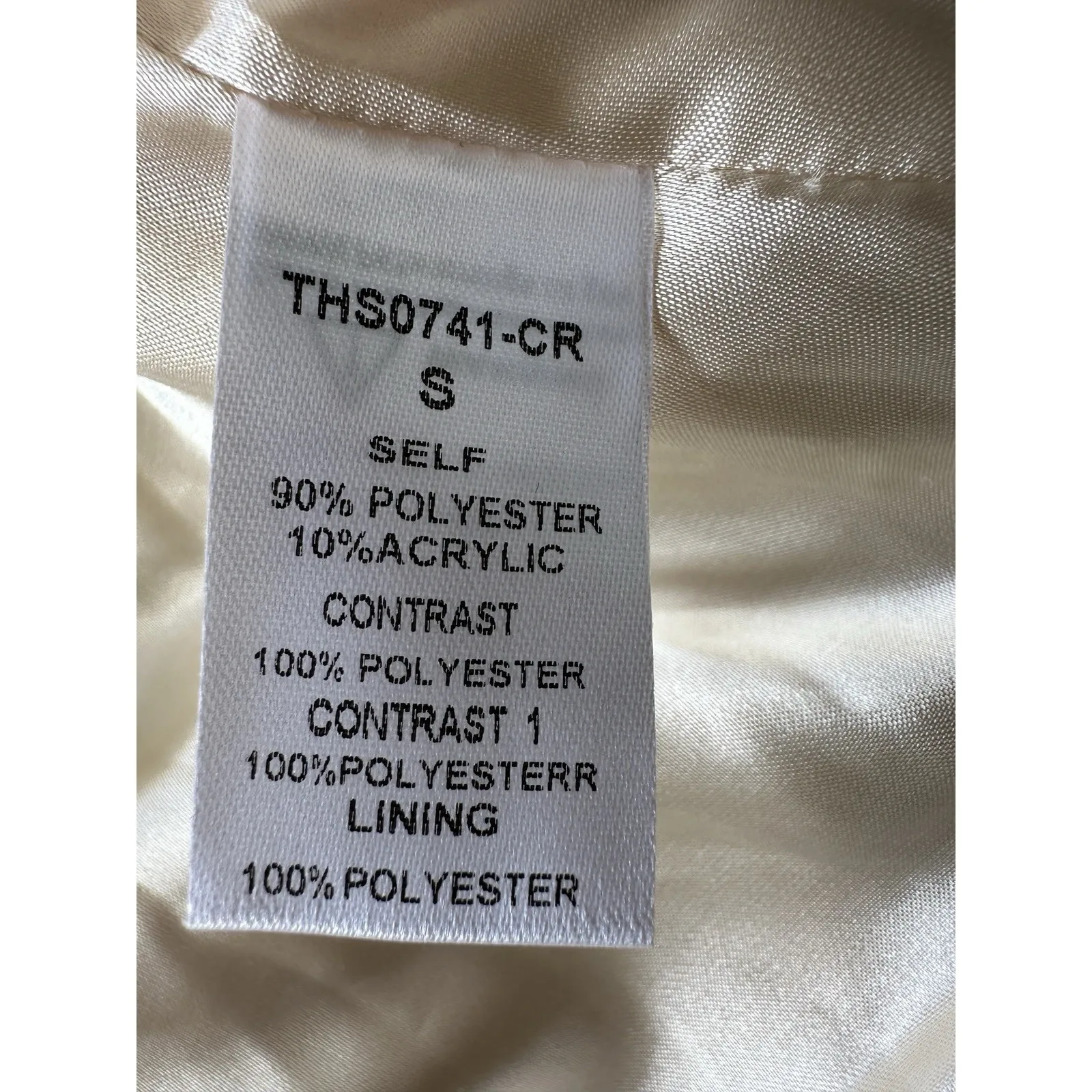 THML Cream Faux Fur‎ Vest, Size Small NWT - Image 5