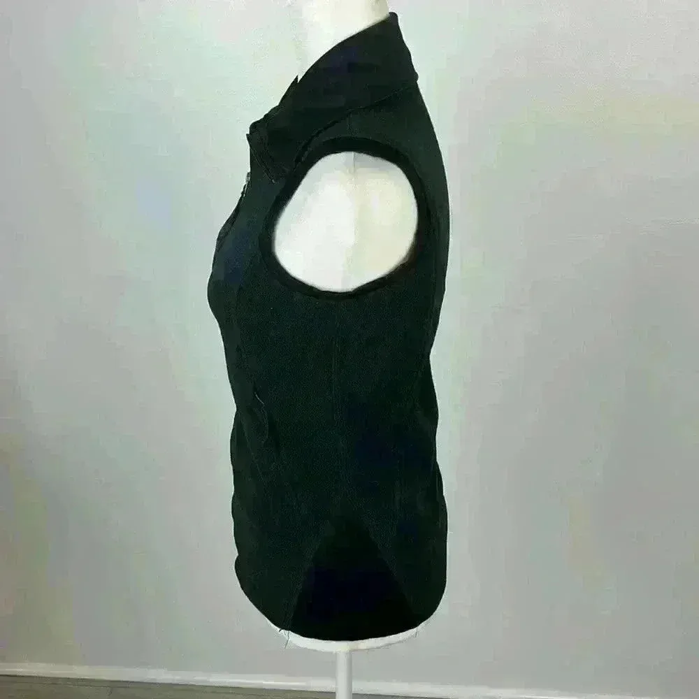 Columbia Black Fleece Vest Size Small - Image 3