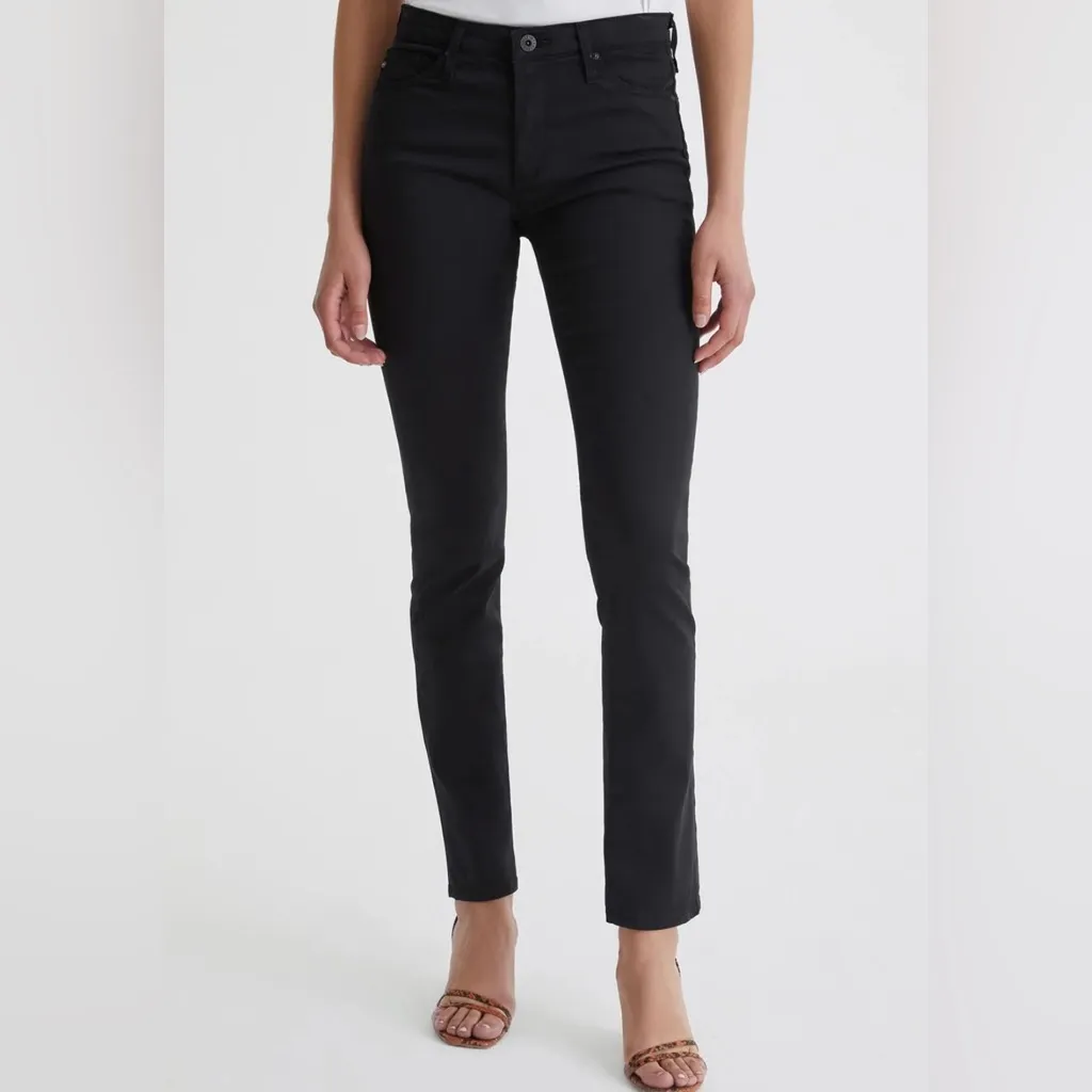 AG Adriano Goldschmied Prima Mid Rise Cigarette Leg Jeans in Black Size 29R - Image 2