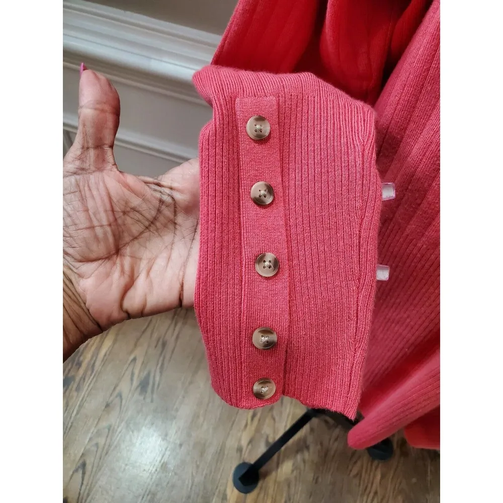 Lane Bryant Women's Pink Rayon V-Neck Long Sleeve Casual Top Blouse Size 22/24 - Image 10