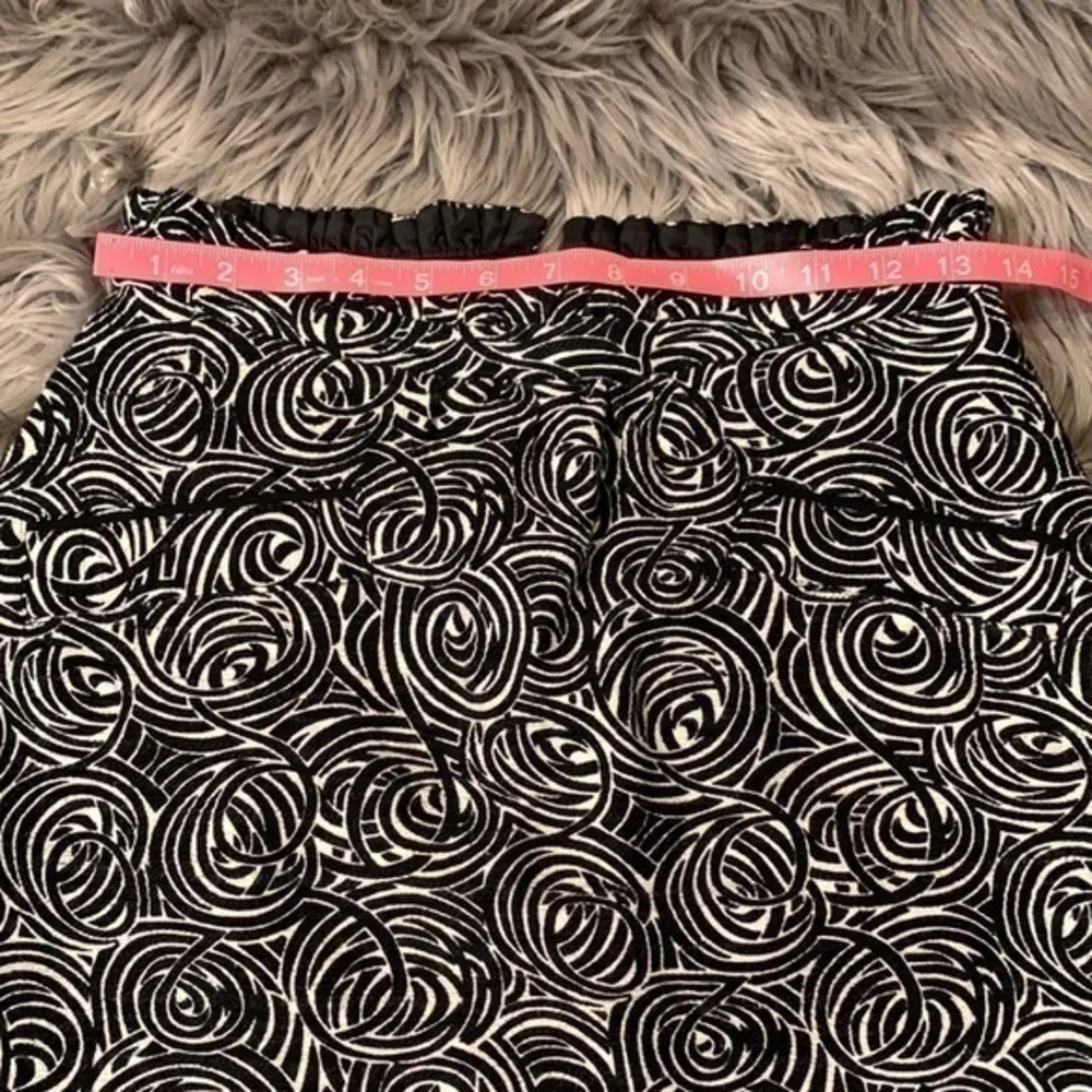 Anthropologie Elevenses ‘Painted Night’ mini skirt paper bag waist lined 2 - Image 2