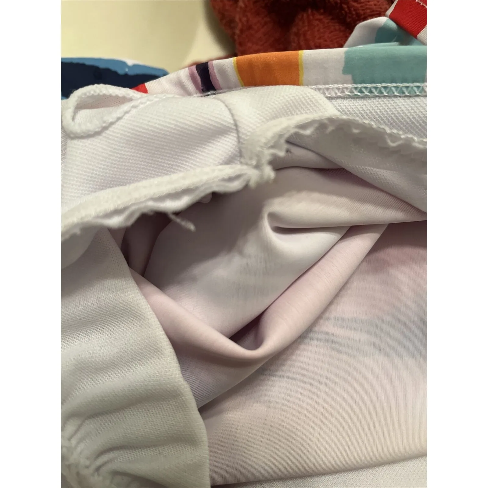 Women's Colorful Swim Tankini Top Criss Cross Strap Padded Cups Size XL - Image 4