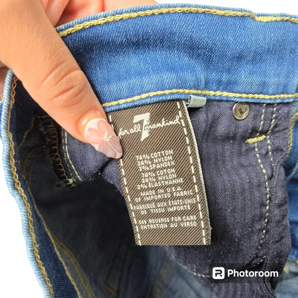 7 For all Mankind Denim Cuffed Shorts - Image 5