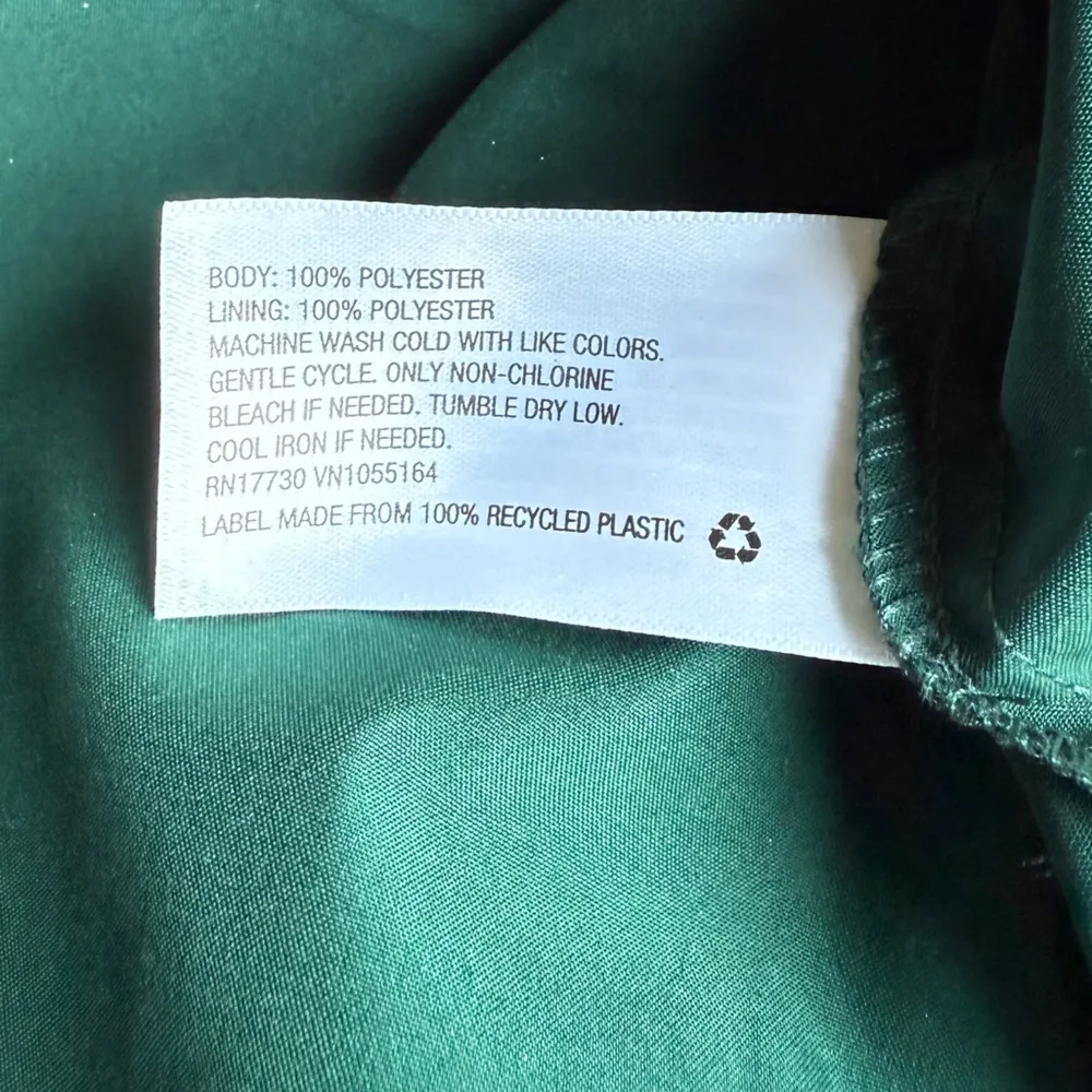 A New Day Women’s Green Floral Button Down Fit & Flare Dress Size Medium - Image 11