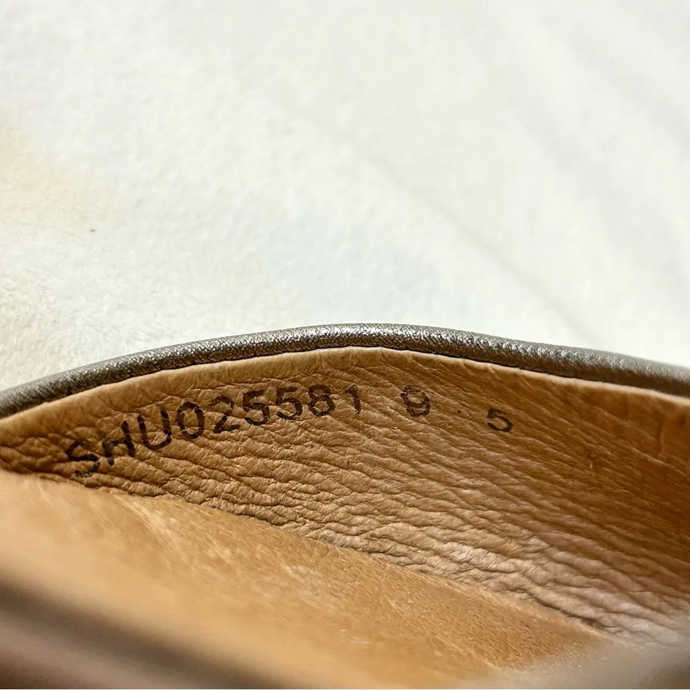 J.Jill Ida D’Orsay Metallic Pewter Flat Size 9.5 Gray - Image 13