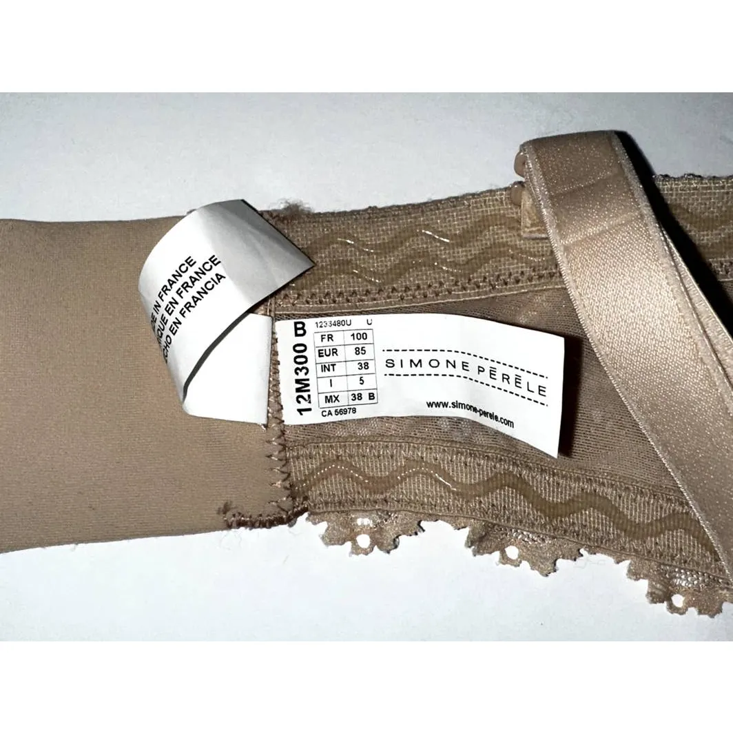 Simone Perele Nude Balconette‎ Bra Size 38A Tan - Image 3