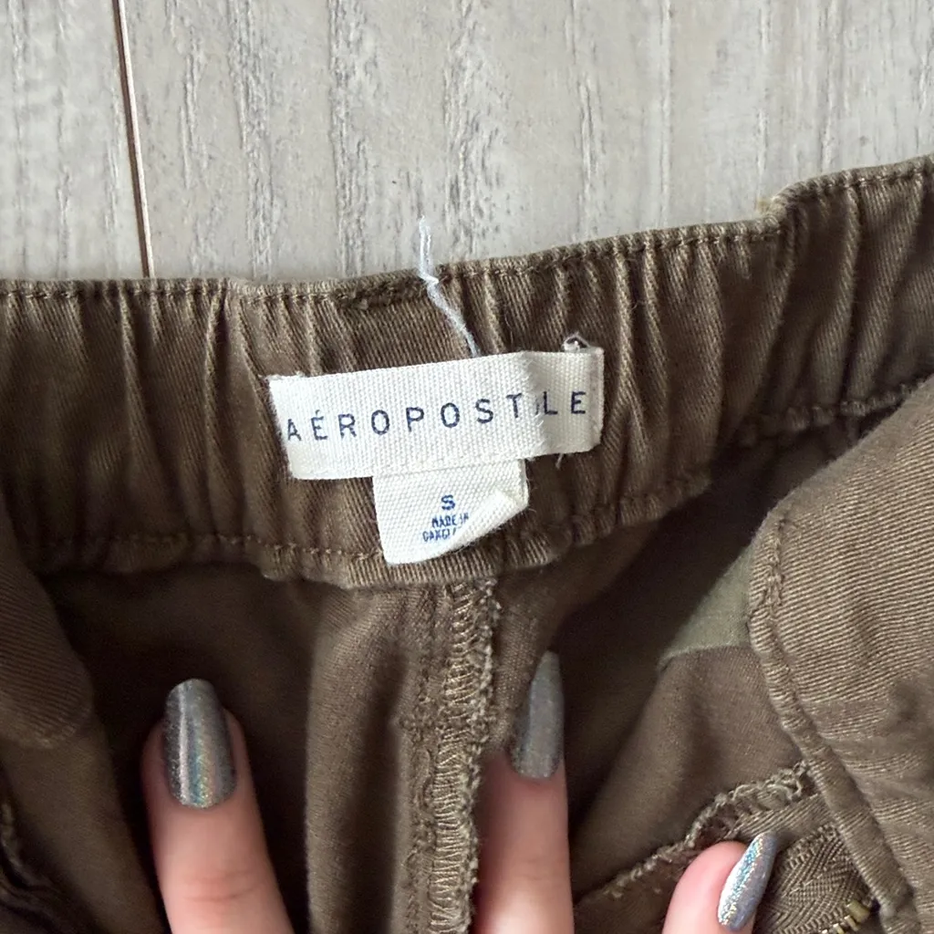 Kim Possible Aeropostale Cargo Pants in Olive Y2K army streetwear bottoms small - Image 3