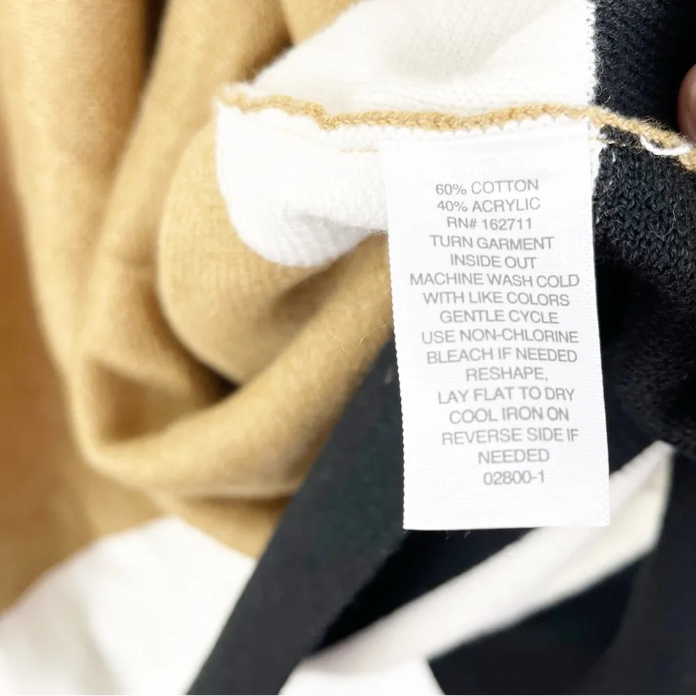 LIZ CLAIBORNE Signature Caramel Front Zipper Oversized Poncho, Size XS/S - Image 5