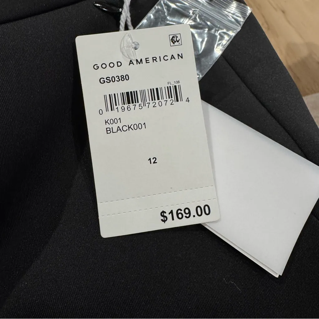 NEW Good American Scuba Boss Straight Trousers Women’s 12/31 - Image 4