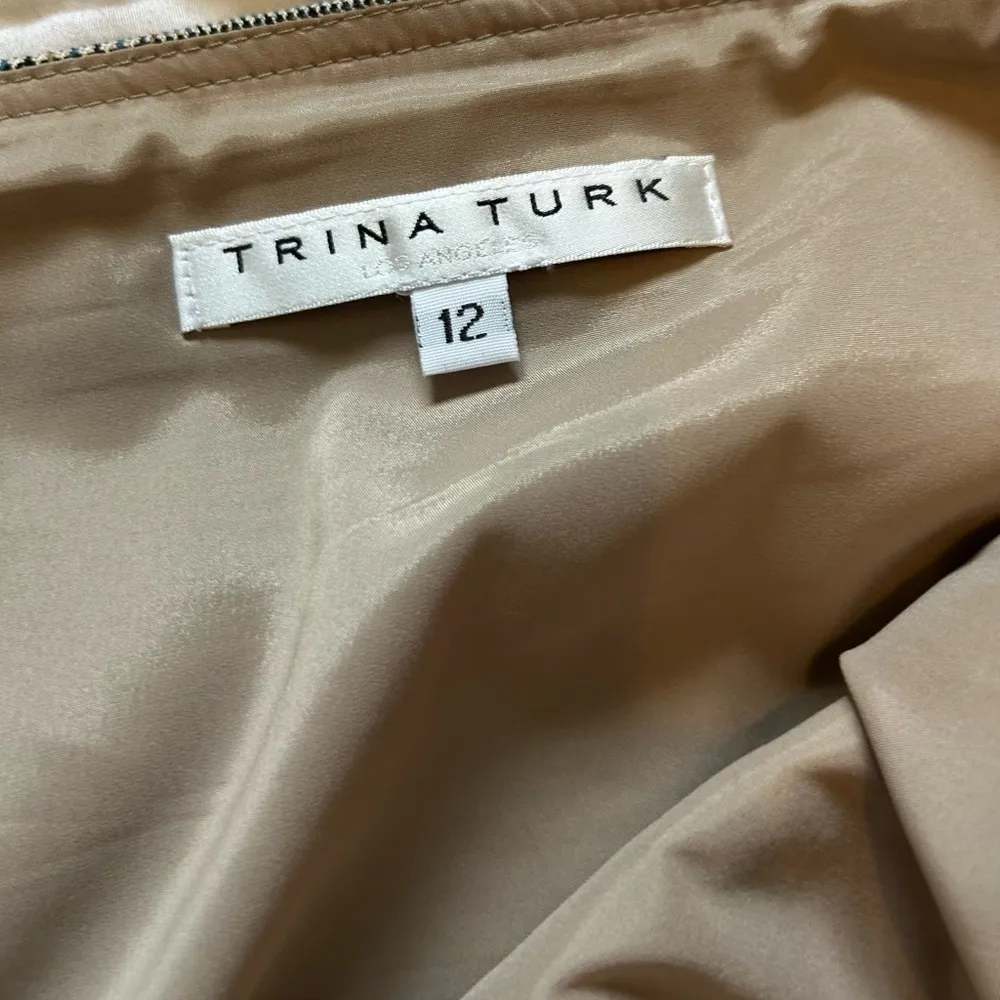 Trina Turk Plaid ruffle Mini Skirt size 12 - Image 3