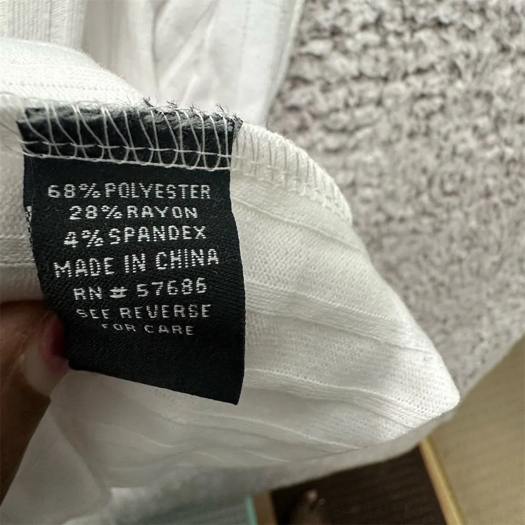 Womens M White Halter Stretch Knit Dress Spring Y2K Clean girl Resort Minimalist - Image 7