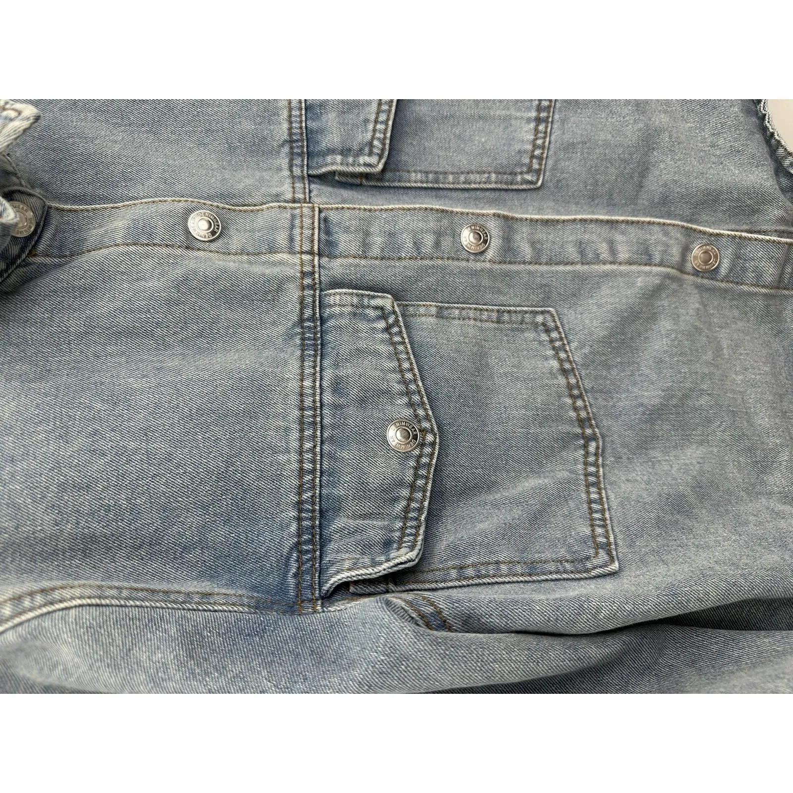 Stoosh Womens L Vintage Denim Cropped‎ Jacket USA Western Country Cowgirl Rodeo - Image 3