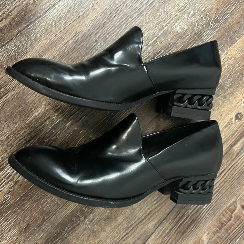 Jeffrey Campbell Leather Black Boots Size 9 - Image 2