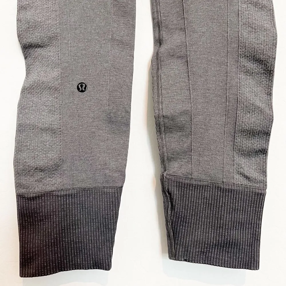 Lululemon Ebb To Street Seamless Slate Gray Athletic Workout Leggings Gym Size 6 - Image 7