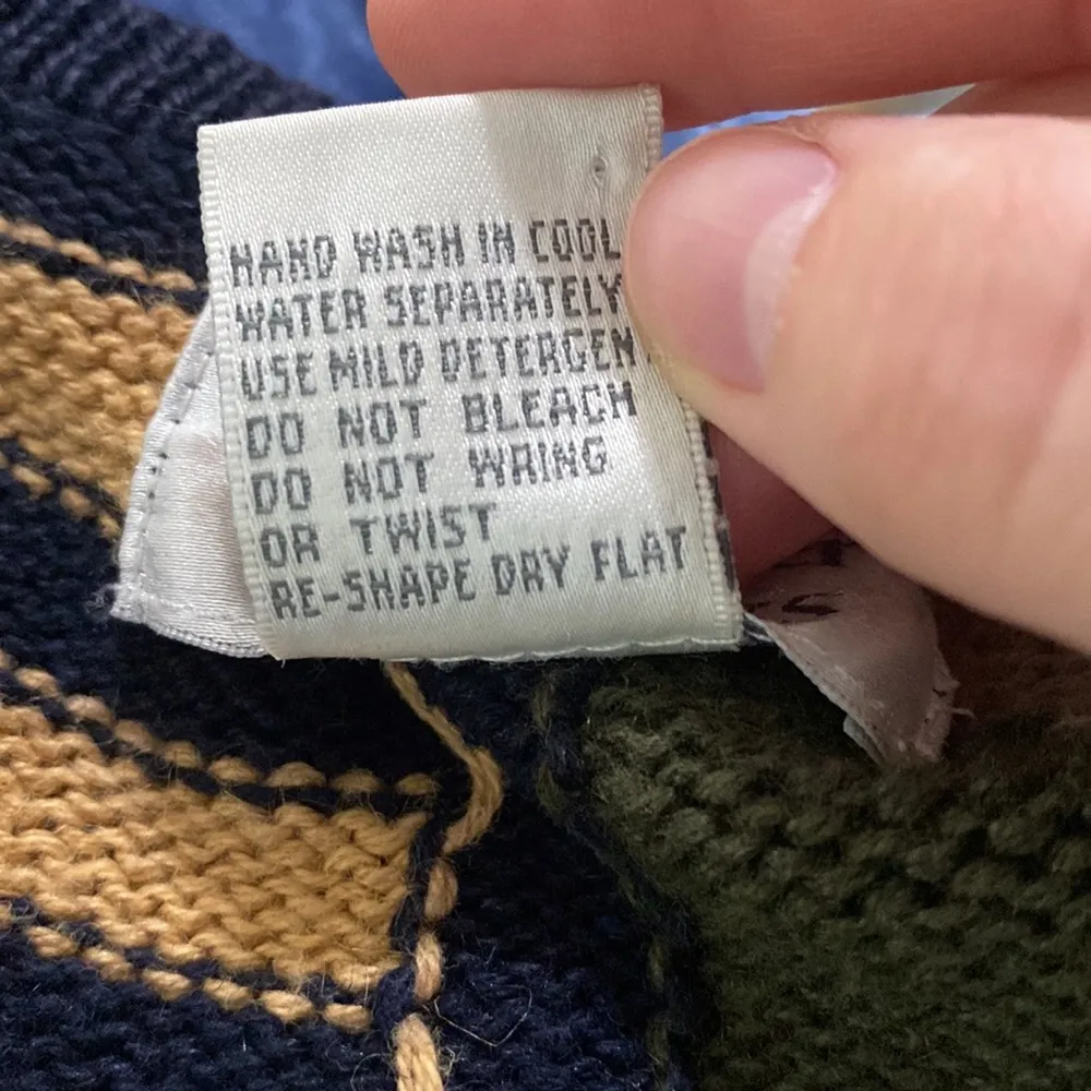 Vintage Christopher & Banks southwestern print grandpa buttoned sweater size XL - Image 9