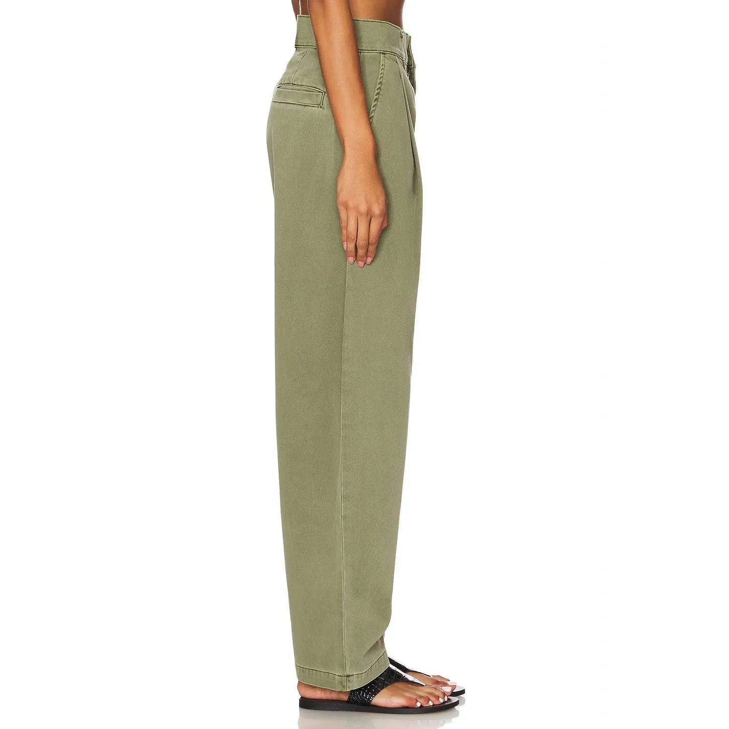 Agolde Barrel Pant Danika Pleated Chinos Pant Bok Choy‎ Size 30 - Image 3