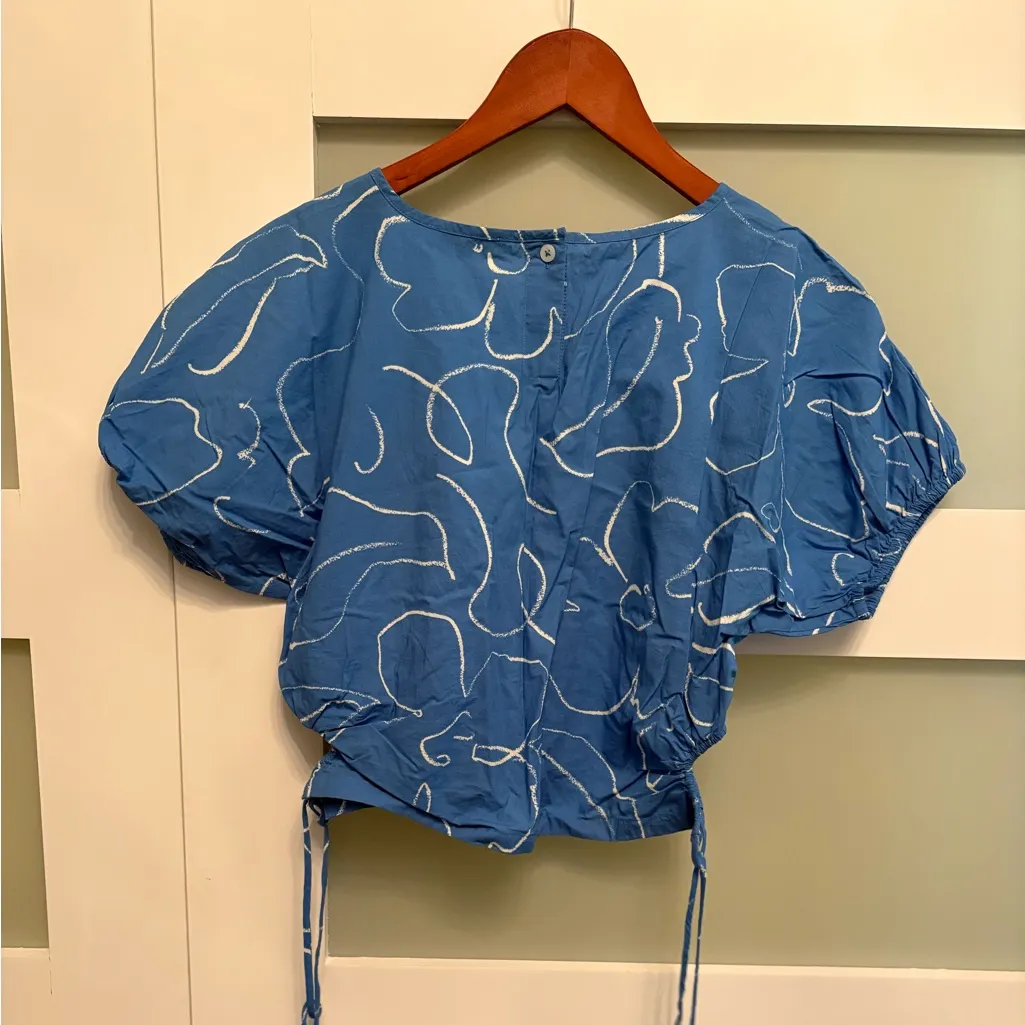 Madewell  Puffed Sleeve Crop Top - Image 5