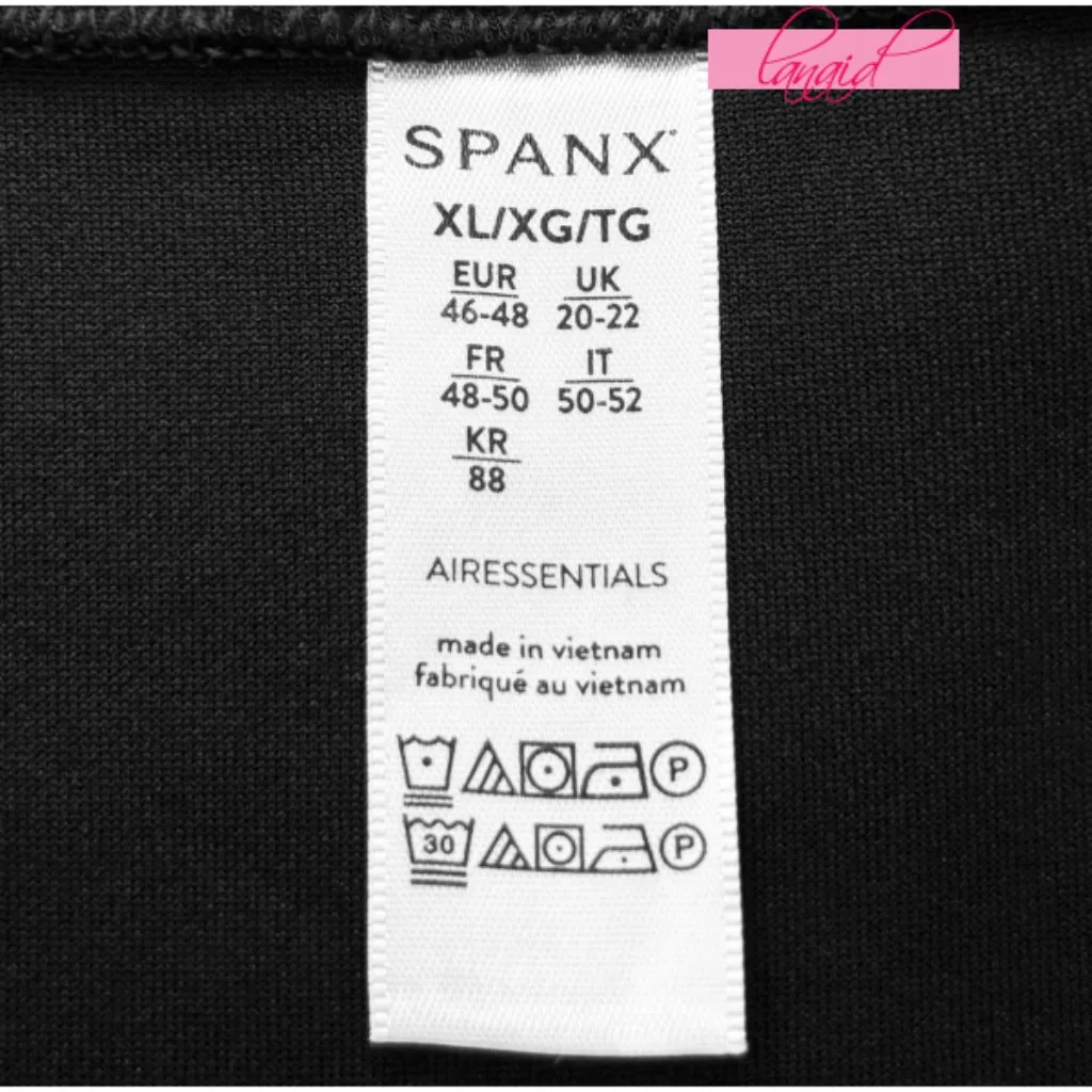 Spanx AirEssentials Crew Dress Very Black Long Sleeve Sweater Sweatshirt Mini XL - Image 10