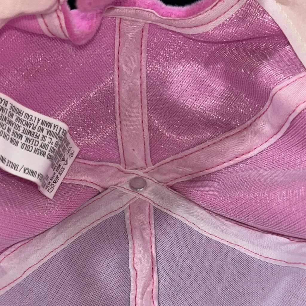 Pink Velour Baseball Cap - Image 4