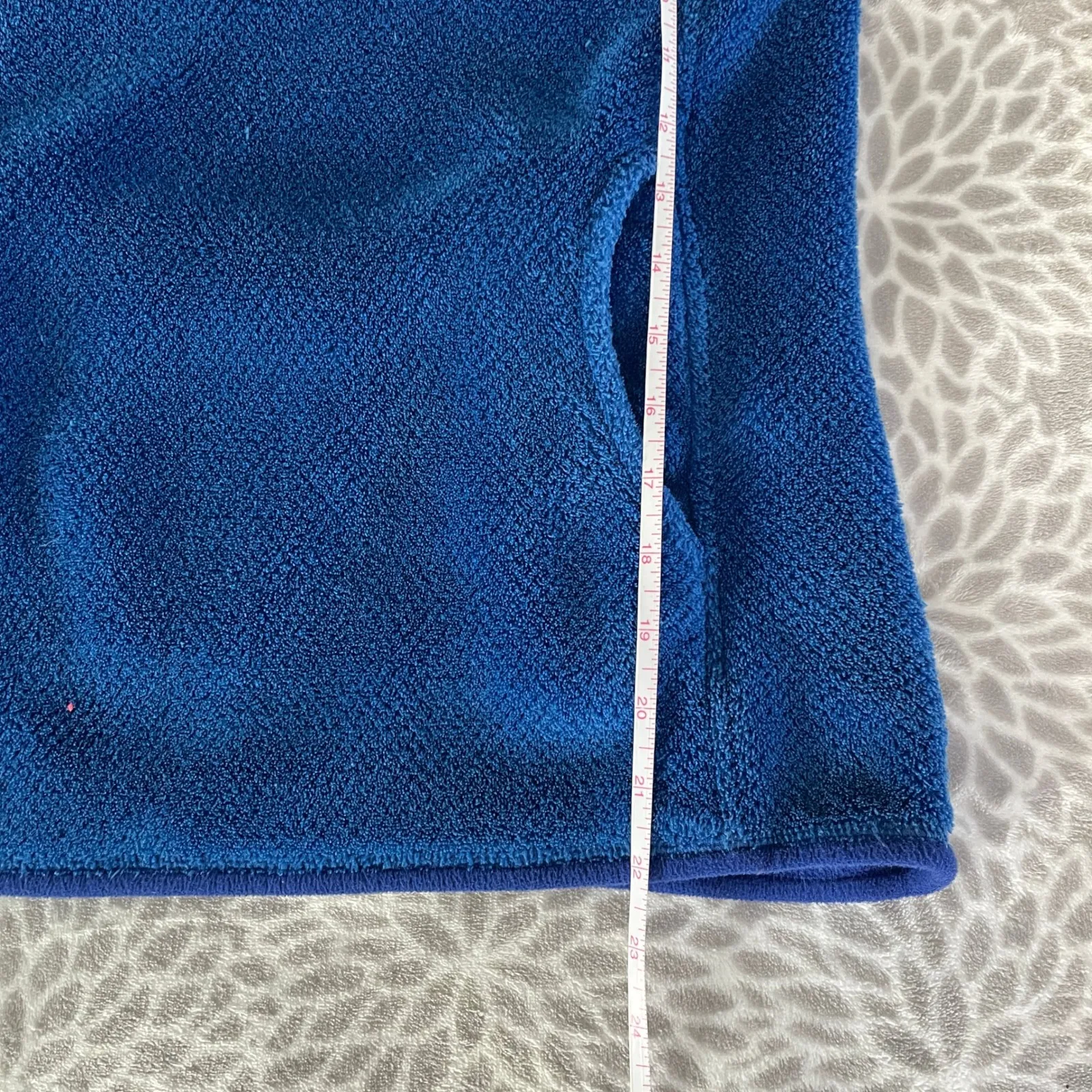 Patagonia Fleece Snap T Pullover‎ sz XS Blue Polartec Thermal Pro Granola Hiking - Image 7