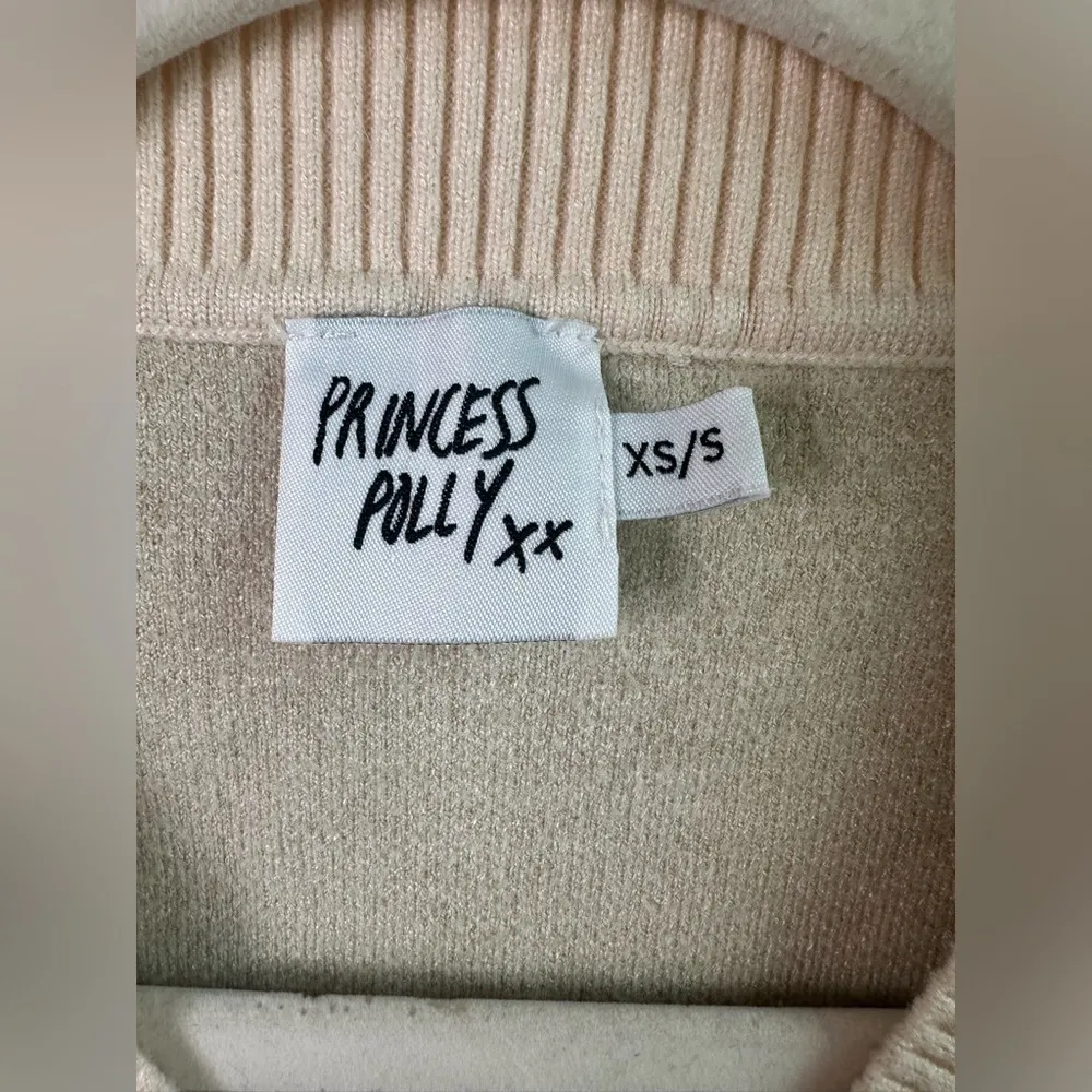 Princess Polly Sweater Womens XS Vest Argyle Light Green Prep School Clueless - Image 3