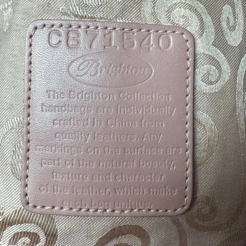 Y2K Brighton “Darlene” Shoulder Bag Pink Leather Silver Hearts - Image 9