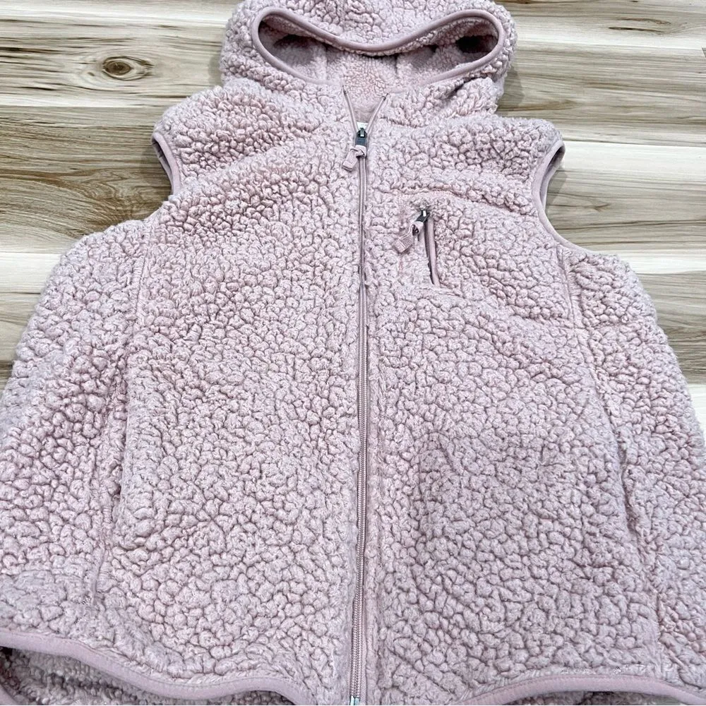 Weatherproof Vintage Pink Fuzzy Sherpa Vest Women’s Large - Image 2