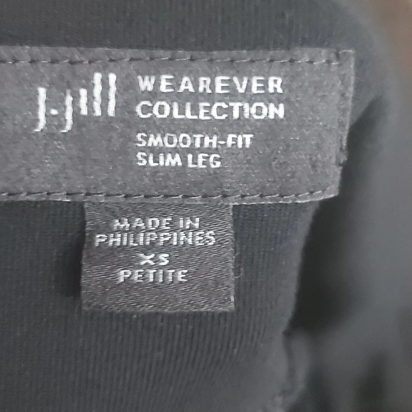 J. Jill Wearever Collection Smooth Fit Slim Leg XS Black Travel Corporate Casual - Image 6