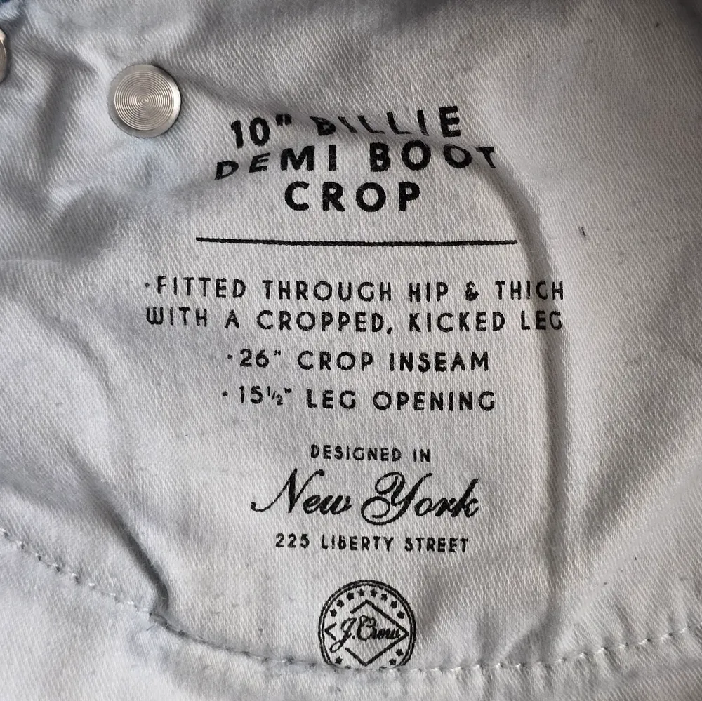 J. Crew Billie Blue Denim 10" Demi Boot Crop Size 26 - Image 14
